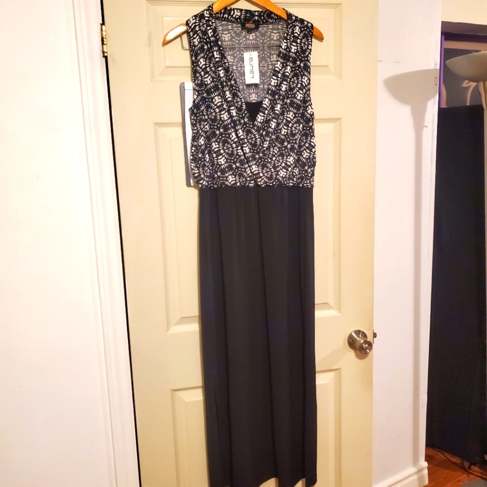 Laura Black And White Dress Lori Michael's Collection